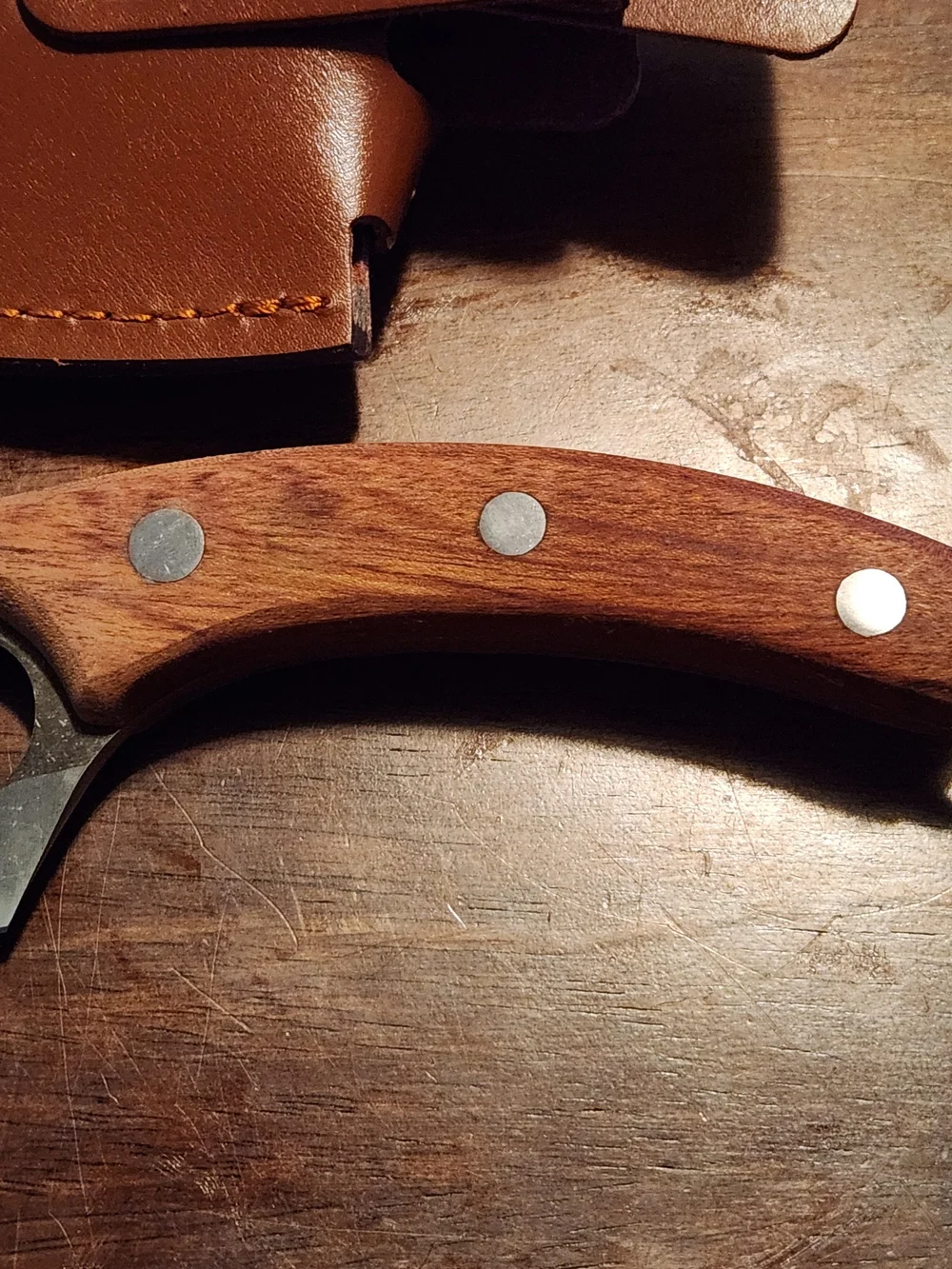 Huusk Japanese Chef 6” Blade With Leather Case Knife Stainless Steel